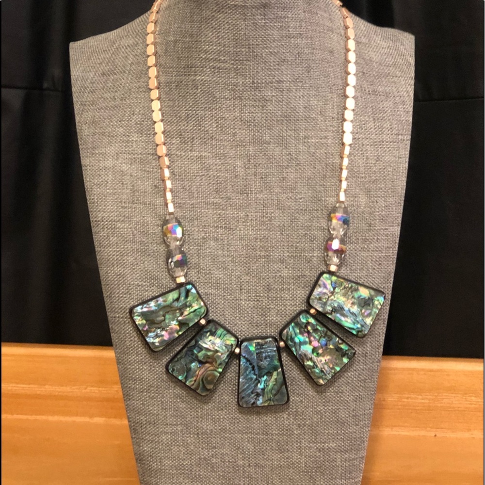 Abalone statement necklace